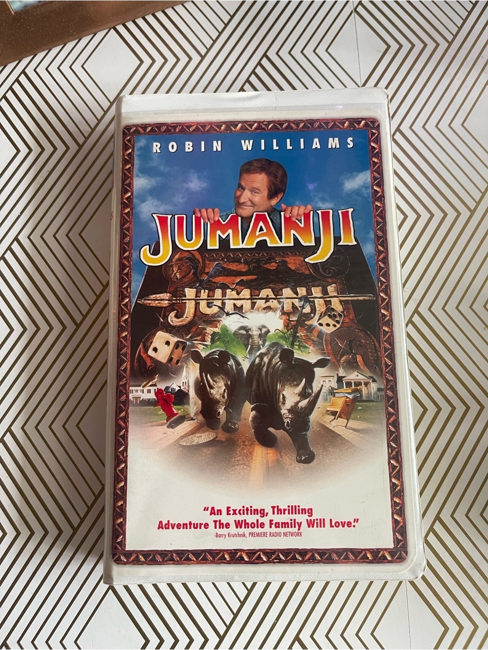 Jumanji VHS Movie — Bold Multicolor Cover Featuring Robin Williams